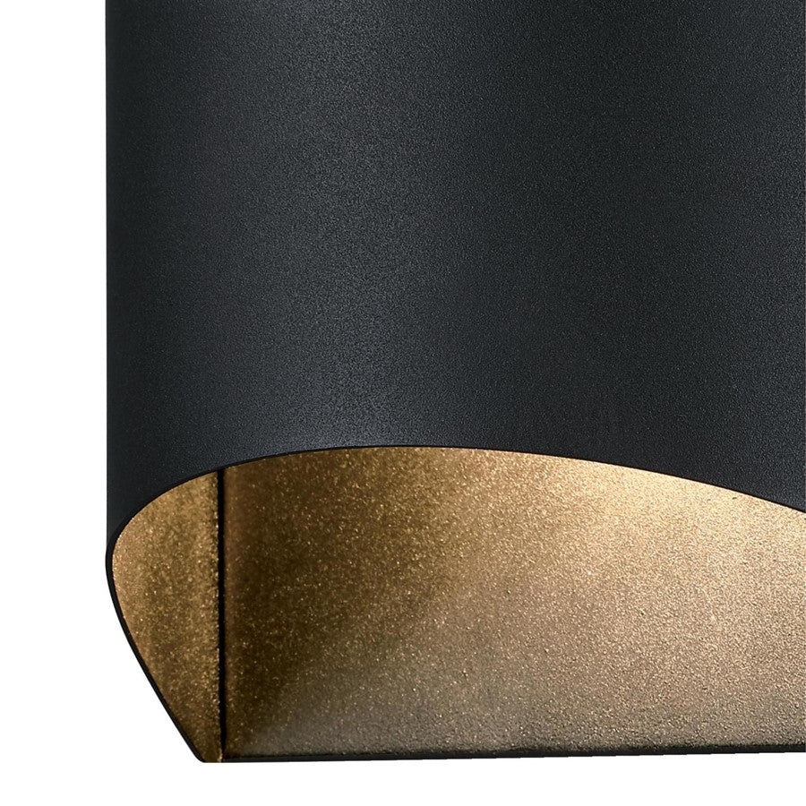 Westinghouse Nardella 1 Light Wall Light, Textured Black