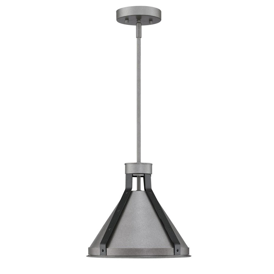 Westinghouse Pennsauken 1-Light Pendant | Vintage Industrial Steel with Iron Accents | Kitchen Island & Dining Room | 10.25 in H | Model 6128400