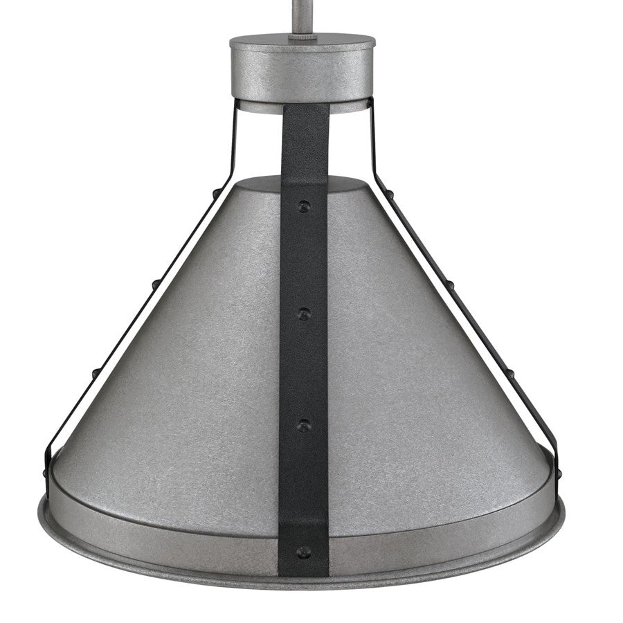 Westinghouse Pennsauken 1-Light Pendant | Vintage Industrial Steel with Iron Accents | Kitchen Island & Dining Room | 10.25 in H | Model 6128400