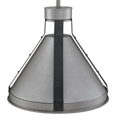 Westinghouse Pennsauken 1-Light Pendant | Vintage Industrial Steel with Iron Accents | Kitchen Island & Dining Room | 10.25 in H | Model 6128400