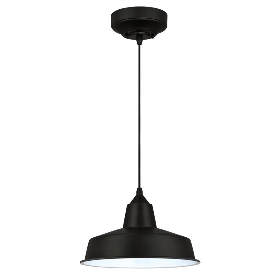 Westinghouse Academy 12in 1-Light Pendant | Vintage Black and Chrome Cage | Kitchen Island & Dining Room | 12 x 12 x 9 in | Model 6131800