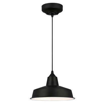 Westinghouse Academy 12in 1-Light Pendant | Vintage Black and Chrome Cage | Kitchen Island & Dining Room | 12 x 12 x 9 in | Model 6131800
