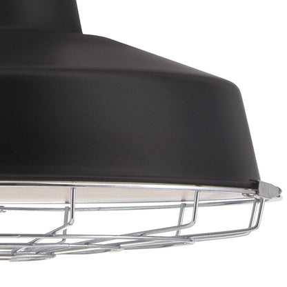 Westinghouse Academy 12in 1-Light Pendant | Vintage Black and Chrome Cage | Kitchen Island & Dining Room | 12 x 12 x 9 in | Model 6131800