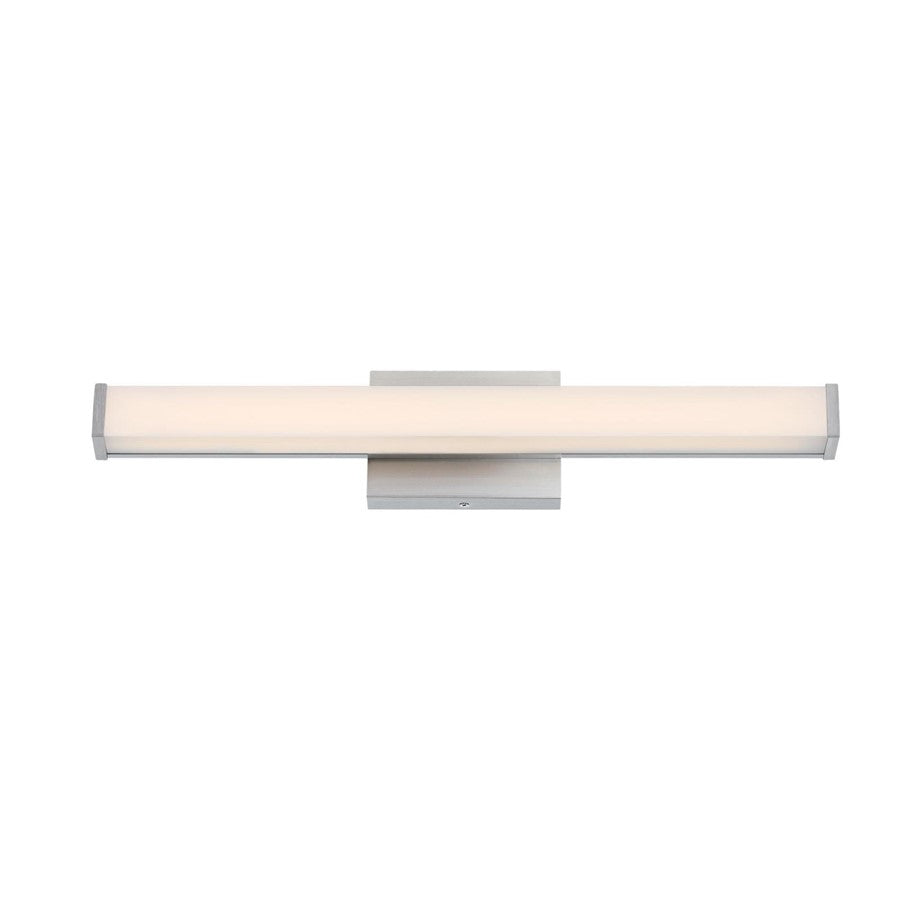 Westinghouse Dermot 1 Light 24" Wall Light, Nickel/Frosted Acrylic - 6134900
