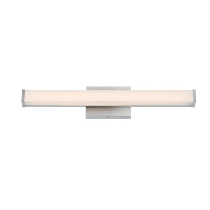Westinghouse Dermot 24in 1-Light LED Vanity Light | Transitional Brushed Nickel and Frosted Acrylic | Bathroom & Hallway | Model 6134900