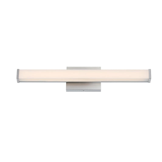 Westinghouse Dermot 24in 1-Light LED Vanity Light | Transitional Brushed Nickel and Frosted Acrylic | Bathroom & Hallway | Model 6134900