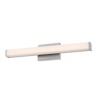 Westinghouse Dermot 1 Light 24" Wall Light, Nickel/Frosted Acrylic