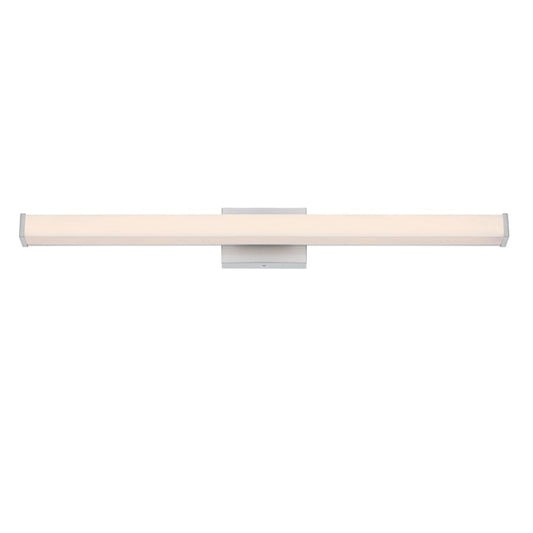 Westinghouse Dermot 36in 1-Light LED Vanity Light | Transitional Brushed Nickel and Frosted Acrylic | Bathroom & Hallway | Model 6135000