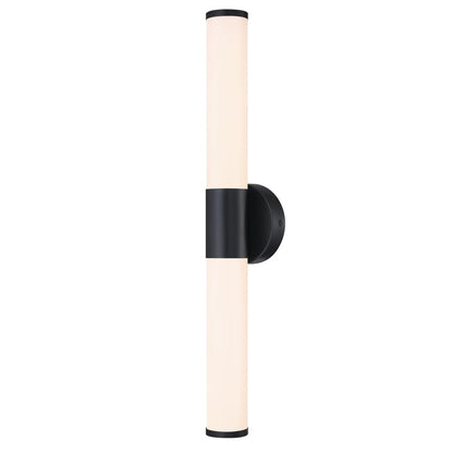 Westinghouse Clarksboro 1 Light 24" Wall Light, Black/Frosted Acrylic