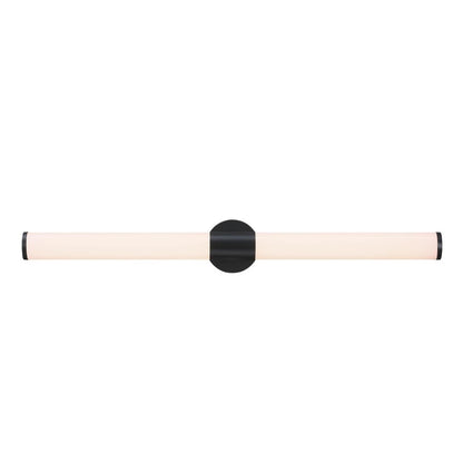 Westinghouse Clarksboro 36in 1-Light Wall Sconce | Transitional Matte Black and Frosted Acrylic | Hallway & Bathroom | Model 6138400