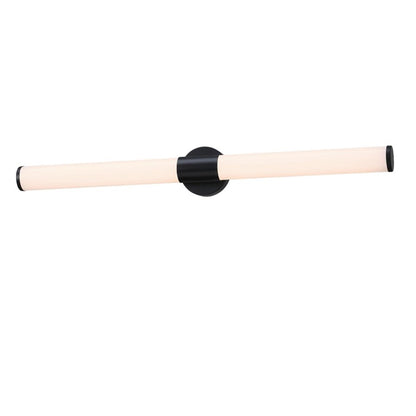 Westinghouse Clarksboro 36in 1-Light Wall Sconce | Transitional Matte Black and Frosted Acrylic | Hallway & Bathroom | Model 6138400