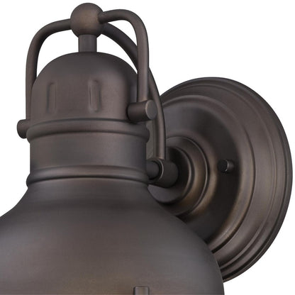 Westinghouse Orson 9in 1-Light Outdoor Wall Sconce | Vintage Oil Rubbed Bronze and Frosted Prismatic | Porch & Deck | Model 6203400