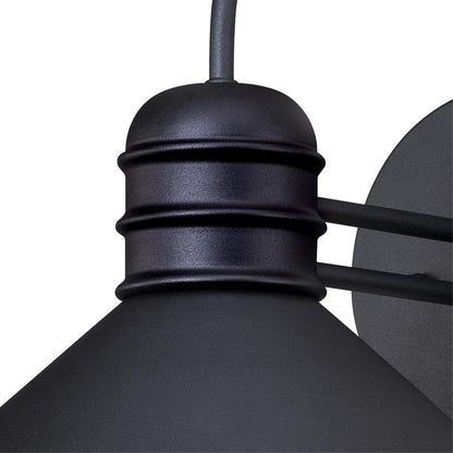 Westinghouse Watts Creek 11in 1-Light Outdoor Wall Lantern | Rustic Textured Black Metal Shade | Entryway & Garage | 11 x 12.5 x 11 in | Model 6204400