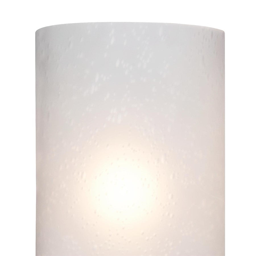 Westinghouse Sylvestre 3-Light Wall Sconce | Brushed Nickel and Frosted Seeded Glass | Bathroom & Hallway | 15 x 6 x 8 in | Model 6227900