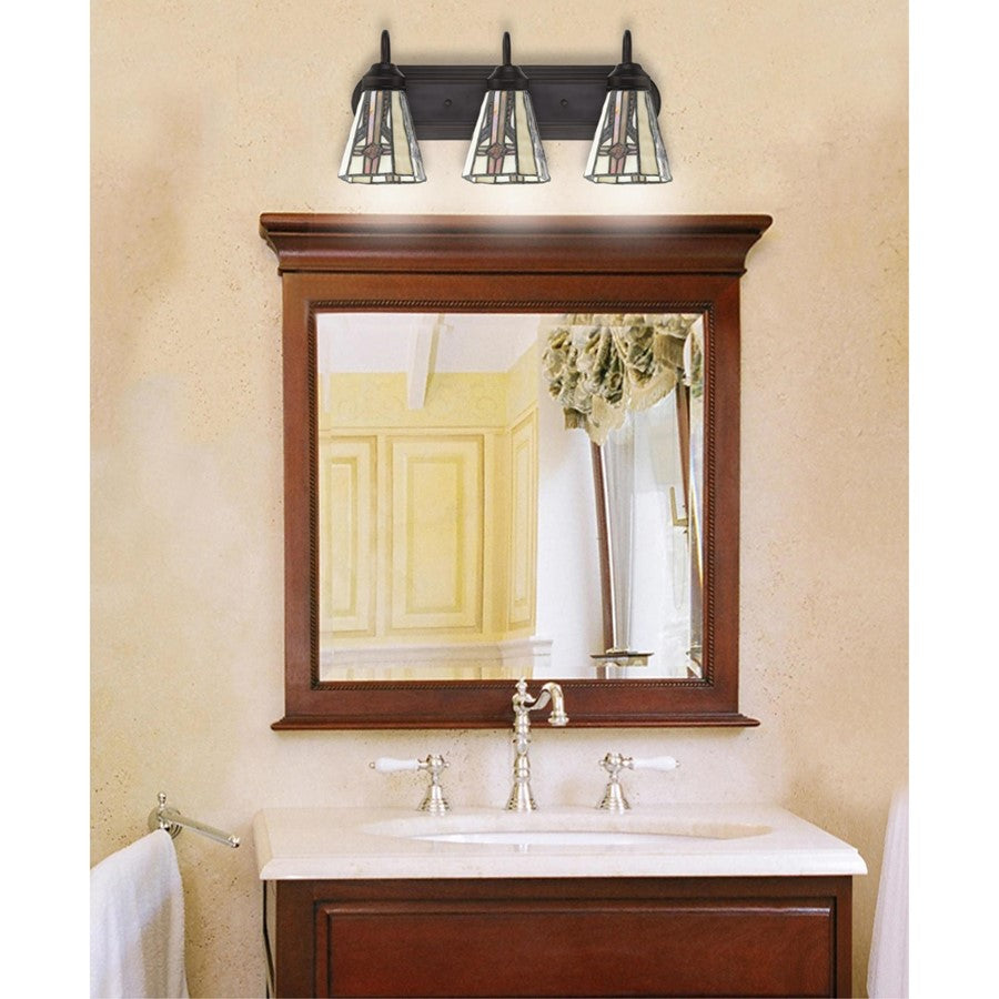 Westinghouse 3-Light Wall Sconce | Traditional Oil Rubbed Bronze Metal | Living Room & Dining Room Accent | 19.5 x 7 x 6.5 in | Model 6300600