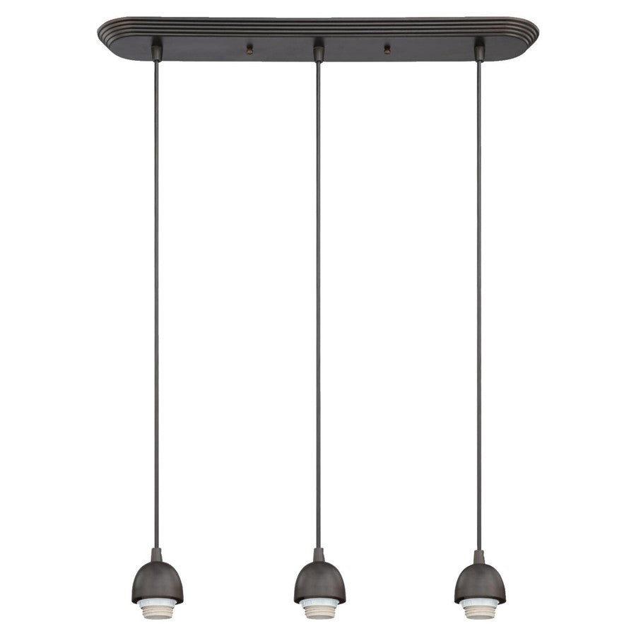 Westinghouse 3-Light Mini Pendant | Traditional Oil Rubbed Bronze Metal | Kitchen Island & Dining Room | 23.5 x 3.5 x 4.5 in | Model 6301300
