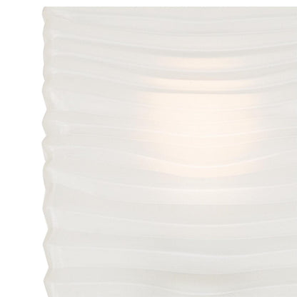 Westinghouse Alexander 30in 4-Light Wall Sconce | Contemporary Brushed Nickel and Rippled White Glass | Bathroom & Vanity | Model 6304100