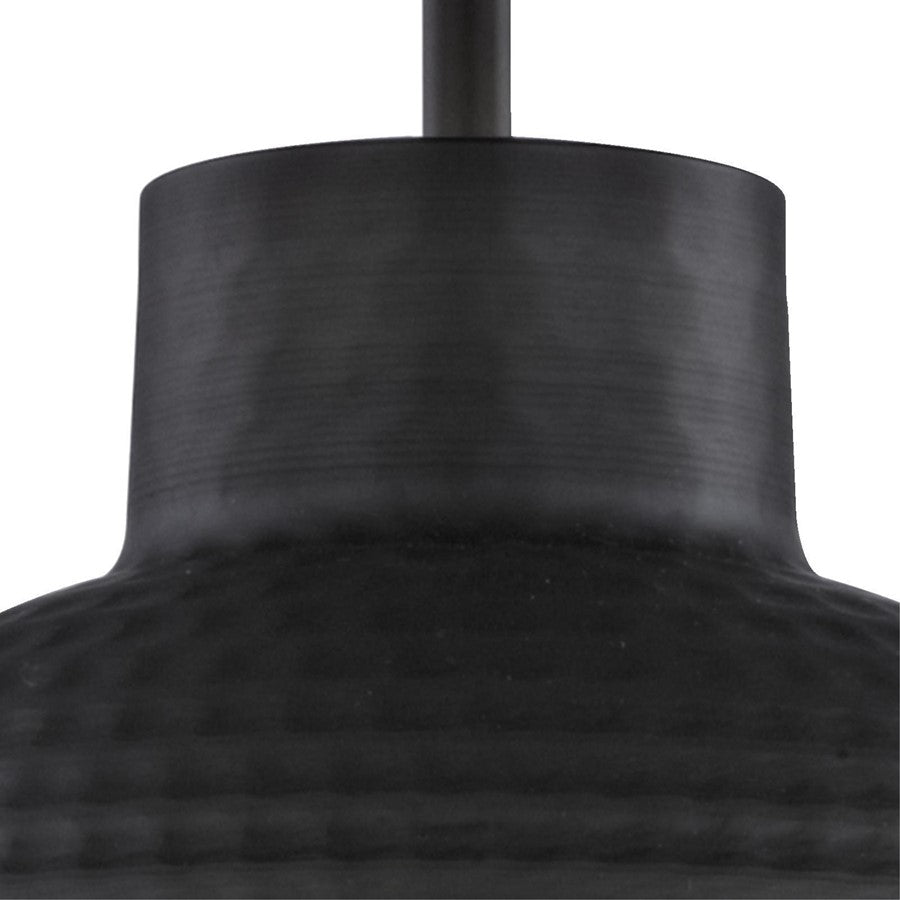 Westinghouse Malte 10in 1-Light Pendant | Hammered Oil Rubbed Bronze Metal Shade | Kitchen Island & Dining Room | 10 x 10 x 6 in | Model 6309900