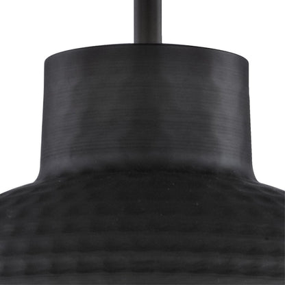 Westinghouse Malte 10in 1-Light Pendant | Hammered Oil Rubbed Bronze Metal Shade | Kitchen Island & Dining Room | 10 x 10 x 6 in | Model 6309900