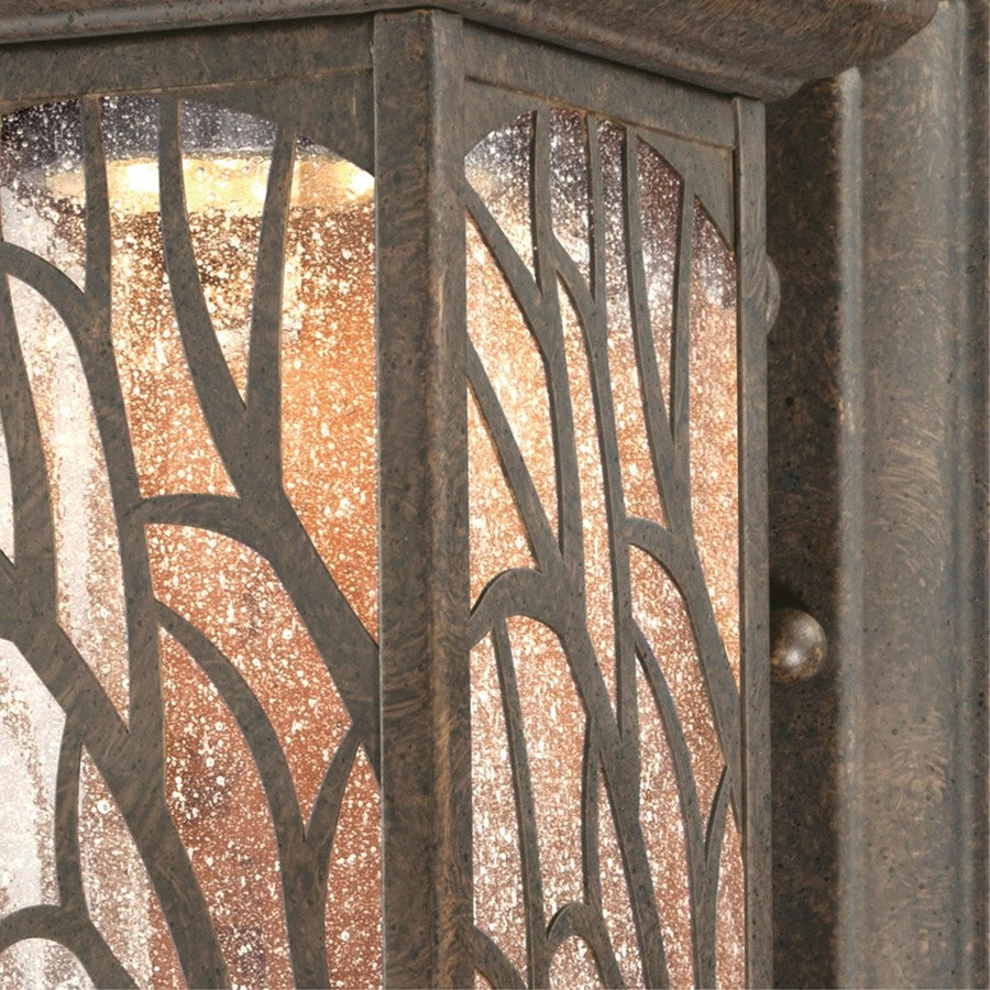Westinghouse Glenwillow 1Lt Wall Light, Victorian Bronze/Clear Seeded