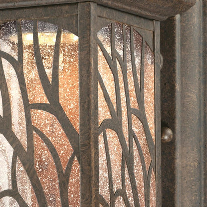 Westinghouse Glenwillow 10in 1-Light LED Outdoor Wall Lantern | Victorian Bronze Clear Seeded Glass | Entryway & Porch | 10 x 5 x 7 in | Model 6312000