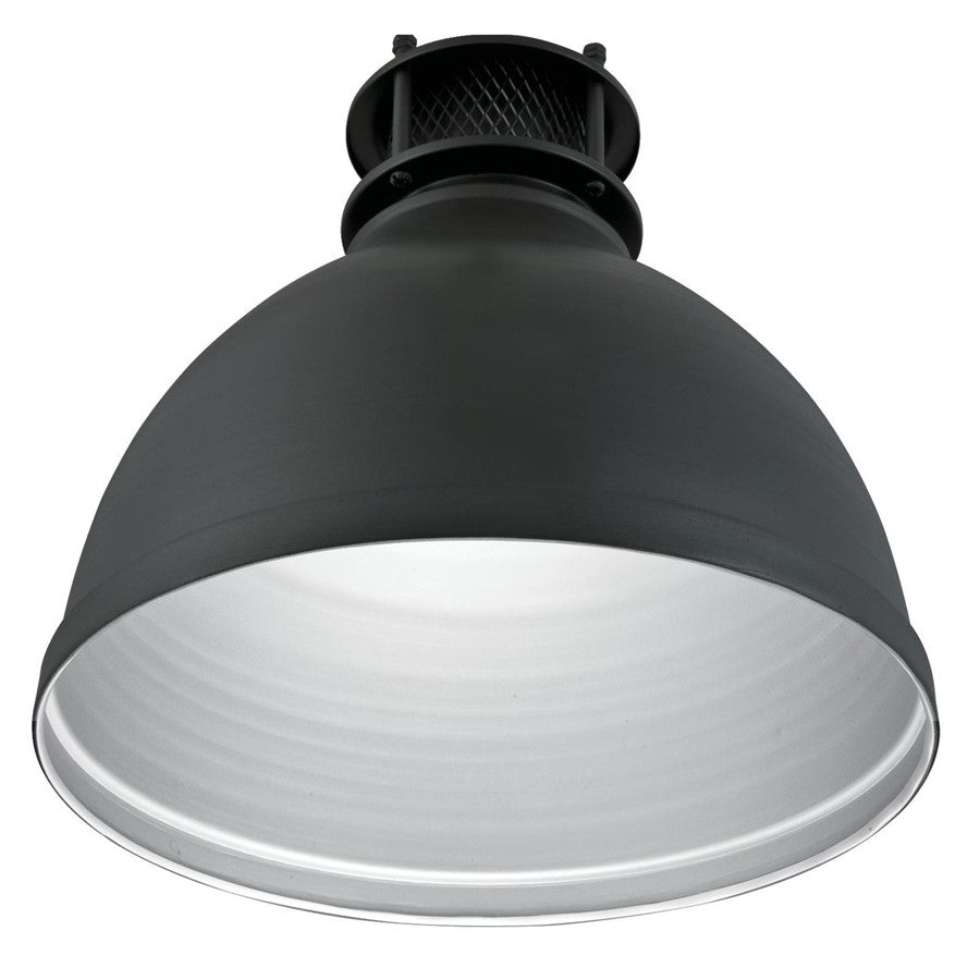 Westinghouse Kilian 9in 1-Light Pendant | Contemporary Industrial Matte Brushed Gun Metal and Metal Shade | Kitchen & Dining Room | Model 6326800