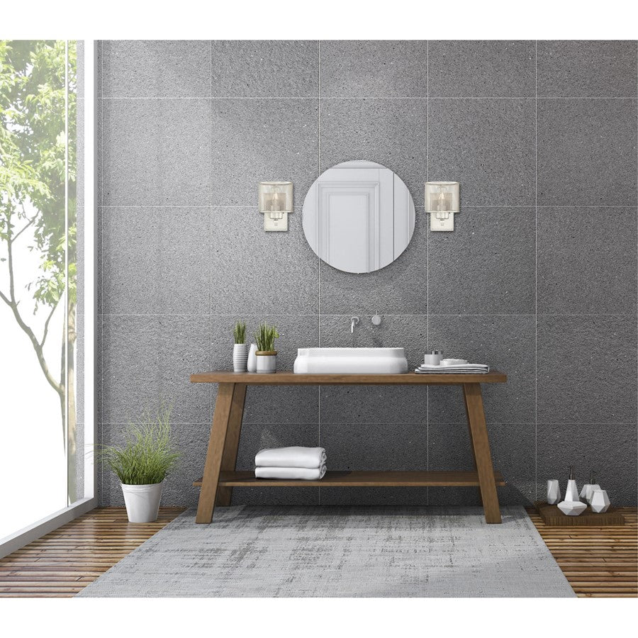 Westinghouse Morrison 1 Light Wall Light, Brushed Nickel/Mesh Shade
