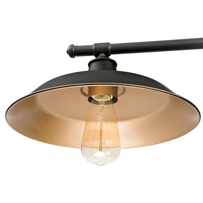 Westinghouse Iron Hill 40in 3-Light Pendant | Vintage Oil Rubbed Bronze Metal Shades | Kitchen Island & Dining Room | 32 x 40 x 12 in | Model 6332500