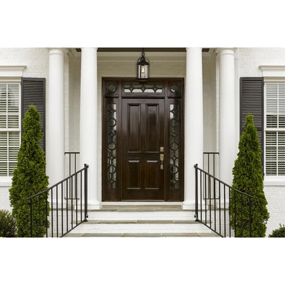 Westinghouse Grandview 8in 1-Light Outdoor Pendant | Traditional Oil Rubbed Bronze with Highlights and Clear Seeded Glass | Covered | Model 6339400