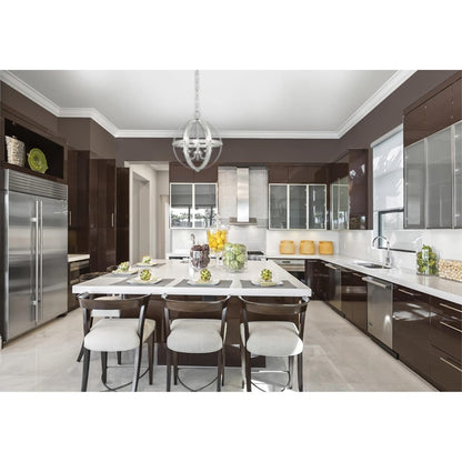 Westinghouse Stella Mira 15in 3-Light Chandelier | Vintage Brushed Nickel Metal | Entryway & Dining Room | 15 x 15 x 17 in | Model 6341900
