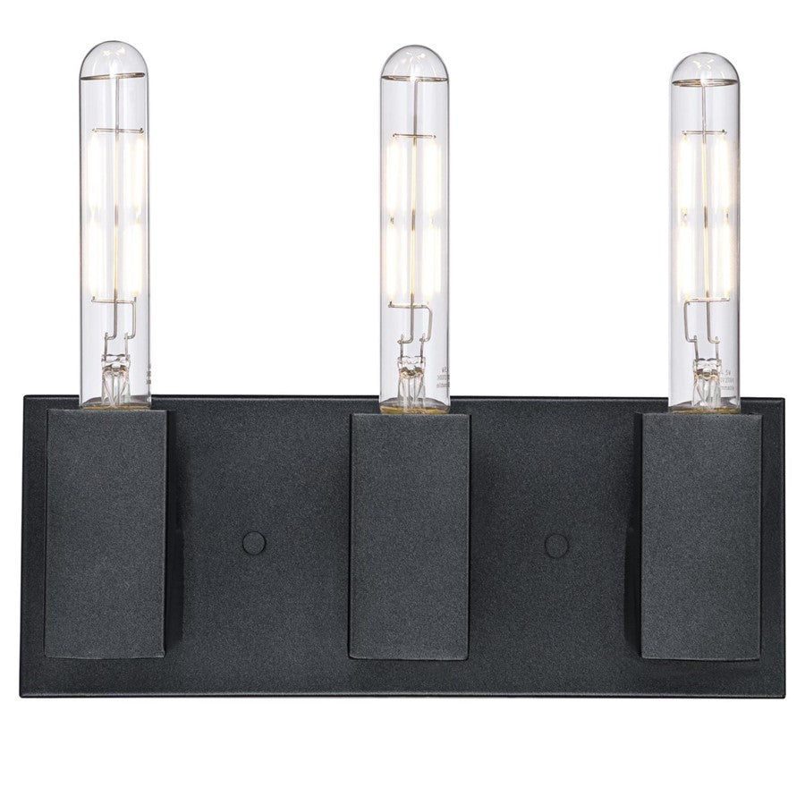 Westinghouse Skybridge 10in 3-Light Wall Sconce | Industrial Iron Finish | Bathroom Vanity & Hallway | 13 x 5 x 10 in | Model 6350500