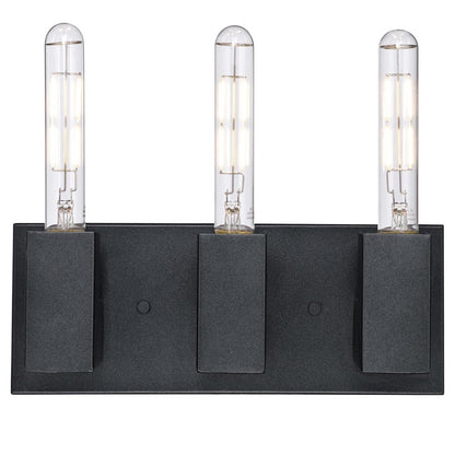 Westinghouse Skybridge 10in 3-Light Wall Sconce | Industrial Iron Finish | Bathroom Vanity & Hallway | 13 x 5 x 10 in | Model 6350500