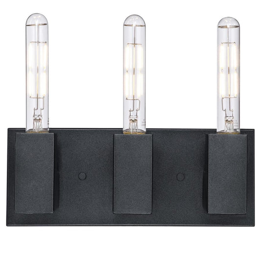 Westinghouse Skybridge 10in 3-Light Wall Sconce | Industrial Iron Finish | Bathroom Vanity & Hallway | 13 x 5 x 10 in | Model 6350500