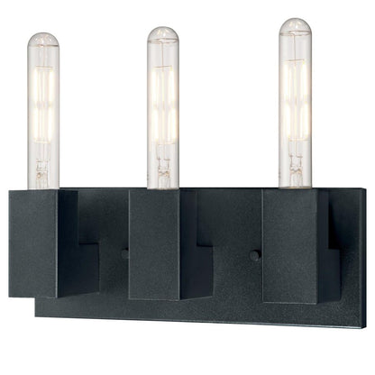 Westinghouse Skybridge 10in 3-Light Wall Sconce | Industrial Iron Finish | Bathroom Vanity & Hallway | 13 x 5 x 10 in | Model 6350500