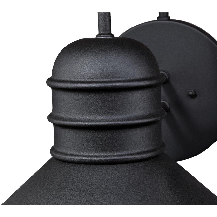 Westinghouse Watts Creek 1Lt Outdoor Wall Light, Textured Black/Metal