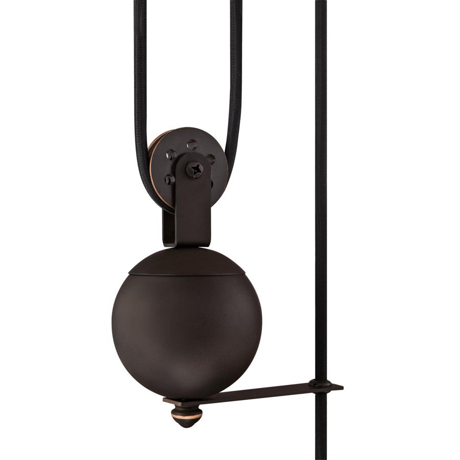 Westinghouse Iron Hill 12in 1-Light Pendant | Vintage Oil Rubbed Bronze and Metal Shade | Kitchen Island & Dining Room | Model 6363200