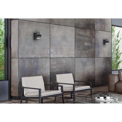 Westinghouse Exton 1 Light Wall Light, Dist Alum/Gm/Metal Shade