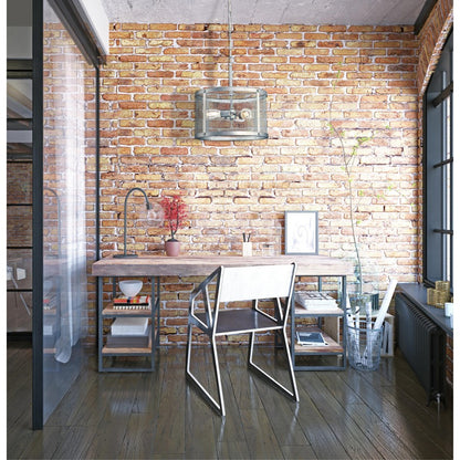 Westinghouse Emmett 16in 3-Light Pendant | Vintage Galvanized Steel and Mesh Shade | Kitchen & Dining Room | 18 x 16 in | Model 6371200