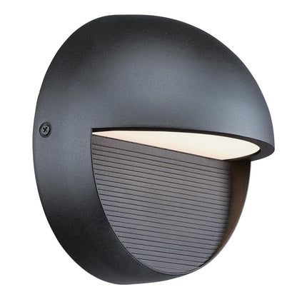 Westinghouse Winslett 6in 1-Light Outdoor Sconce | Transitional Textured Black and Frosted Glass | Deck & Patio | 700 Lumens, 3000K | Model 6579000