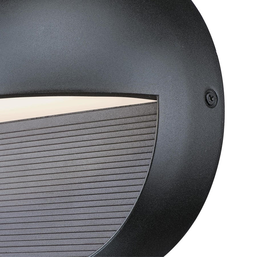 Westinghouse Winslett 6in 1-Light Outdoor Sconce | Transitional Textured Black and Frosted Glass | Deck & Patio | 700 Lumens, 3000K | Model 6579000