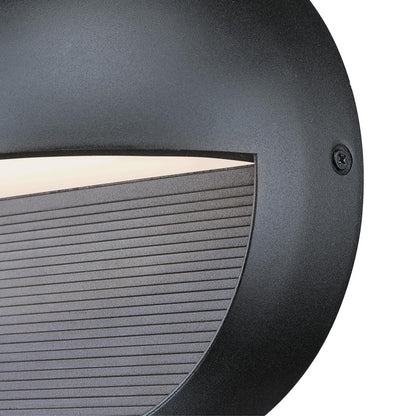 Westinghouse Winslett 6in 1-Light Outdoor Sconce | Transitional Textured Black and Frosted Glass | Deck & Patio | 700 Lumens, 3000K | Model 6579000