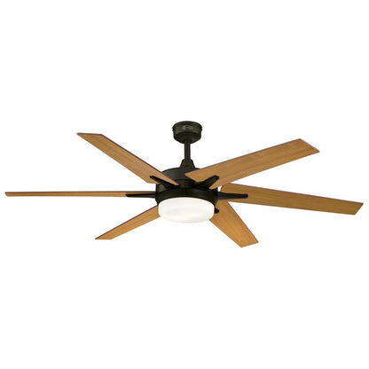 Westinghouse Cayuga 60in 6-Blade Ceiling Fan | Oil Rubbed Bronze and Applewood Plywood Blades | Living Room & Large Bedroom | Model 7207800