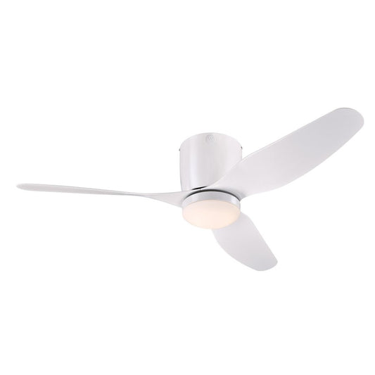 Westinghouse Carla 46in 3-Blade Ceiling Fan | Contemporary White and Opal Frosted Glass | Bedroom & Living Room | 1190 Lumens, 3000K | Model 7225100