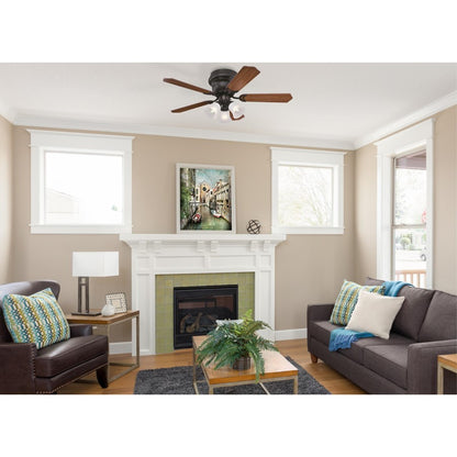 Westinghouse Contempra Trio 42in 5-Blade Ceiling Fan | Traditional Oil Rubbed Bronze and Frosted Glass | Small Bedroom & Office | Model 7231300