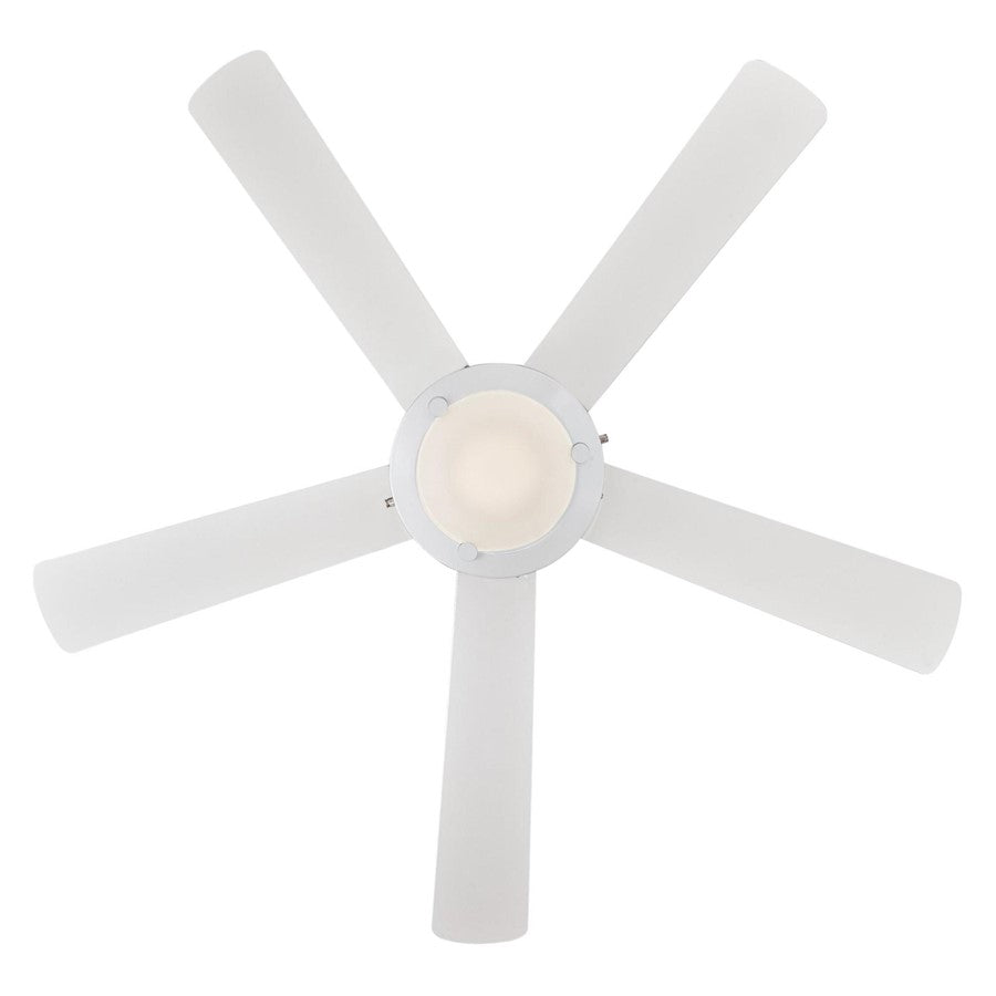Westinghouse Comet 52in 5-Blade LED Ceiling Fan | Transitional White and White Washed Pine Plywood Blades | Great Room & Living Room | Model 7233600