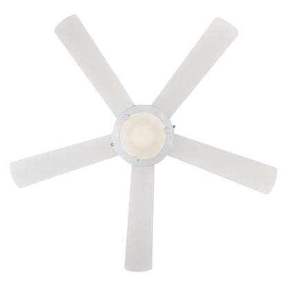Westinghouse Comet 52in 5-Blade LED Ceiling Fan | Transitional White and White Washed Pine Plywood Blades | Great Room & Living Room | Model 7233600