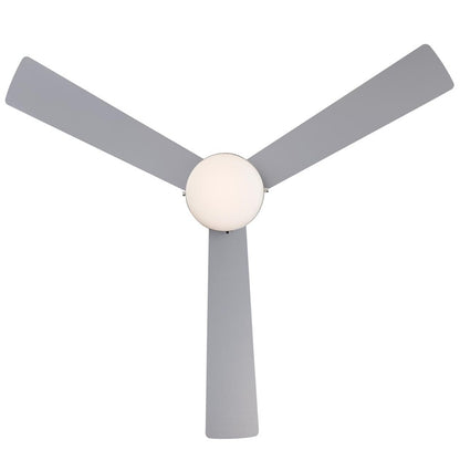 Westinghouse Brinley 52in 3-Blade Ceiling Fan | Contemporary Brushed Nickel and Reversible Silver/Gray Teak | Large Living Rooms & | Model 7304900
