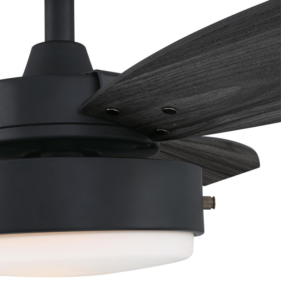 Westinghouse Alloy 42in 3-Blade Ceiling Fan | Contemporary Matte Black and Charcoal MDF Blades | Small Rooms up to 100 sq ft | Model 7305000
