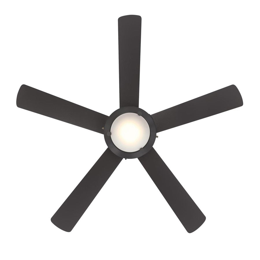 Westinghouse Comet 52in 5-Blade Low-Profile Ceiling Fan | Transitional Espresso and Frosted Glass LED | Living Room & Bedroom | Model 7307200