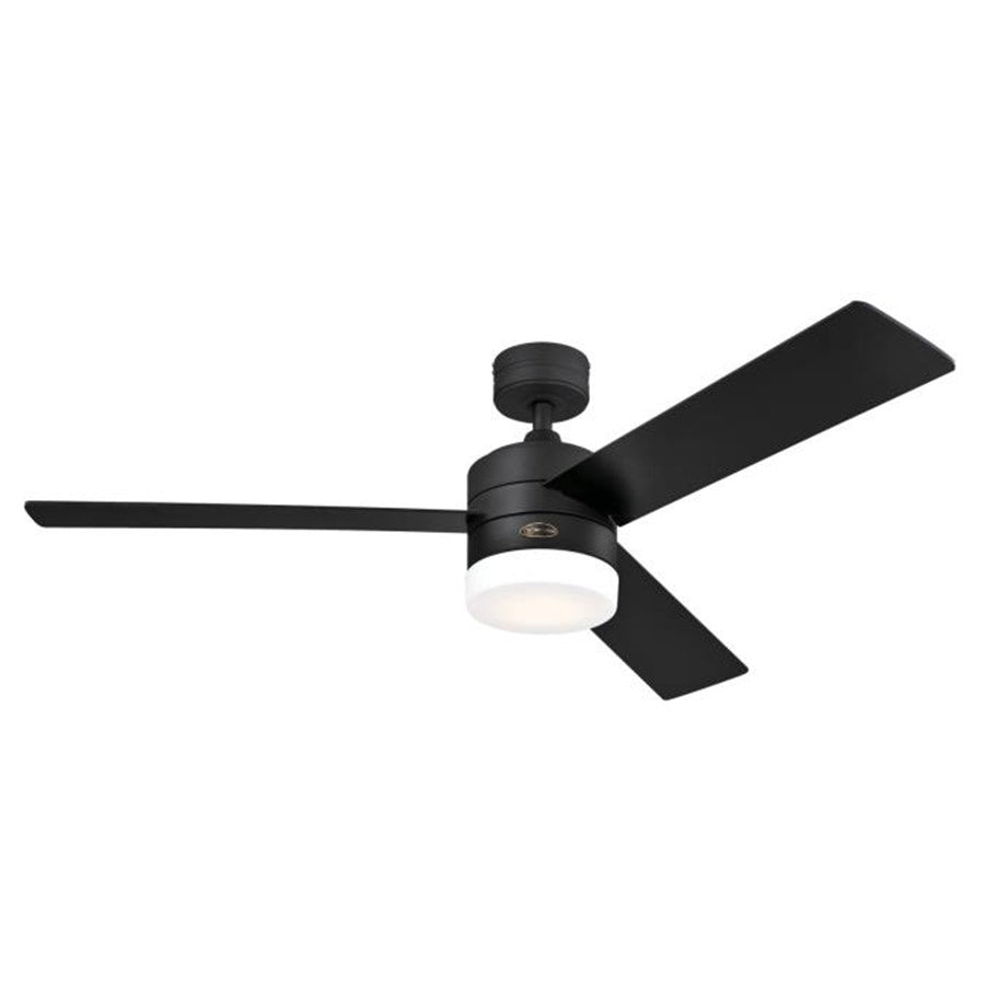 Westinghouse Alta Vista 52in 1-Light Ceiling Fan | Matte Black and Black Plywood Blades | Living Room & Great Room | 52 x 52 x 13 in | Model 74006A00